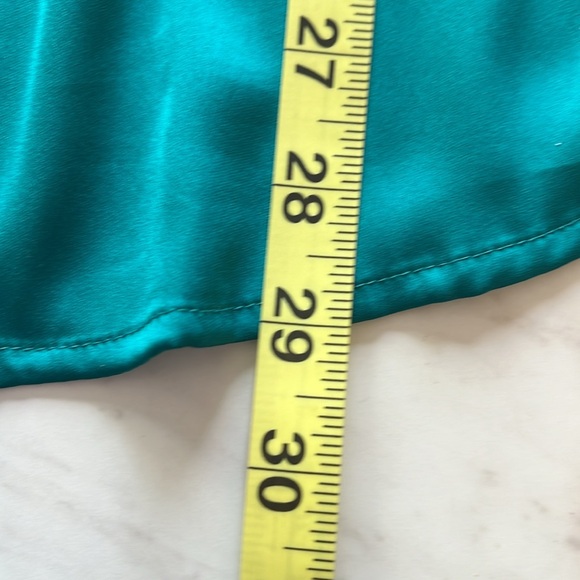 Chicos Green Long Tunic Blouse Size 2=12/14 - Picture 5 of 9